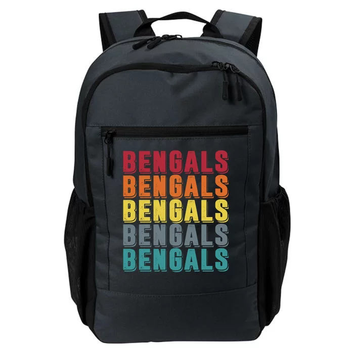 Bengals Colorful Retro Daily Commute Backpack