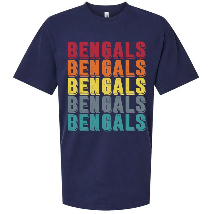 Bengals Colorful Retro Sueded Cloud Jersey T-Shirt