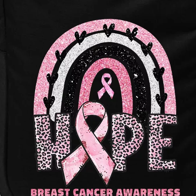 Breast Cancer Rainbow In October We Wear Pink Hope Support Impact Tech Backpack