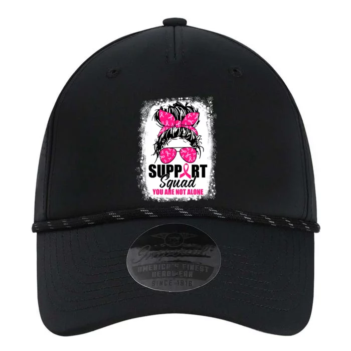 Breast Cancer Support Squad Messy Bun Warrior Awareness Performance The Dyno Cap