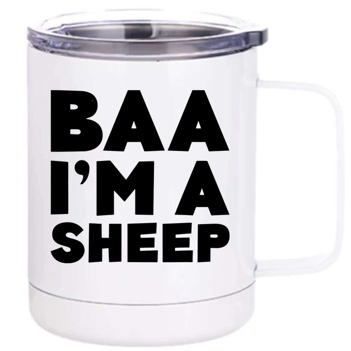 Baa Costume Shirts Front & Back 12oz Stainless Steel Tumbler Cup