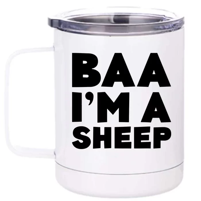 Baa Costume Shirts Front & Back 12oz Stainless Steel Tumbler Cup