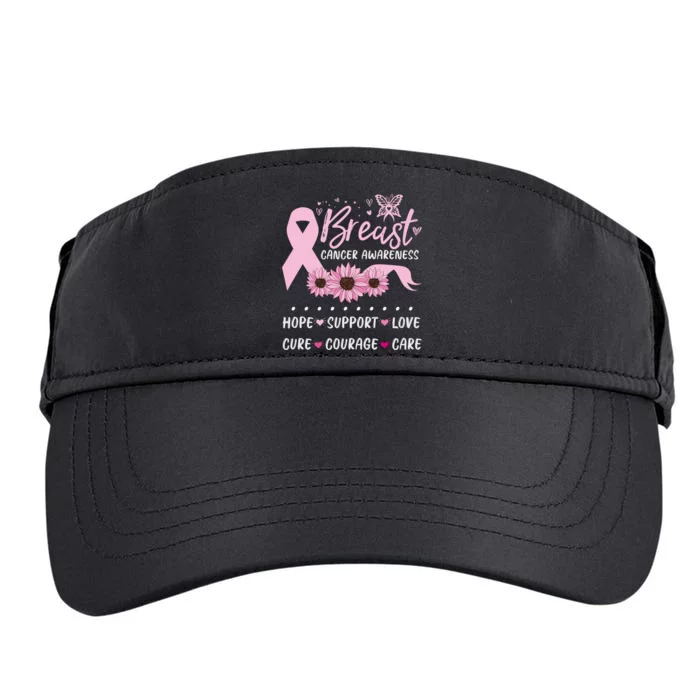 Breast Cancer Support Pink Ribbon Breast Cancer Awareness Adult Drive Performance Visor