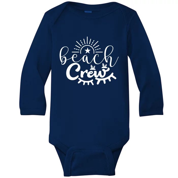 Beach Crew Summer Time Vacation Gift Baby Long Sleeve Bodysuit