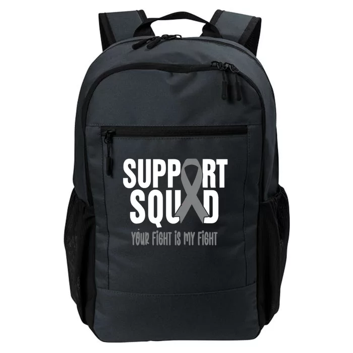 Brain Cancer Support Squad Brain Cancer Awareness Gift Daily Commute Backpack