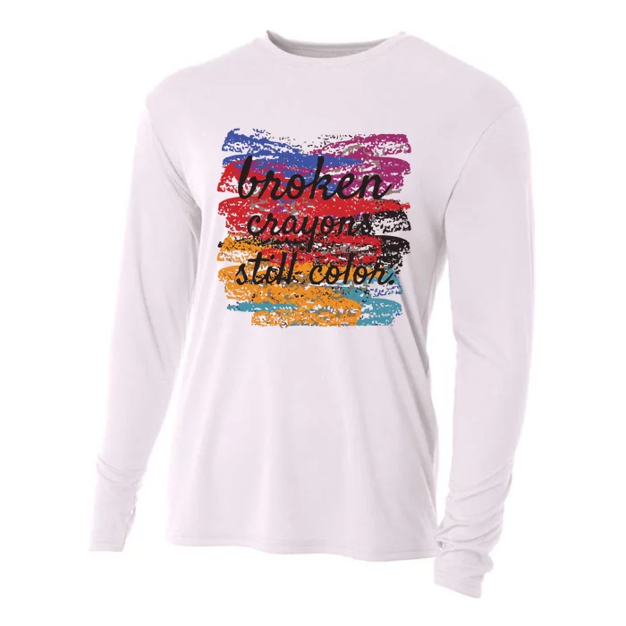 Broken Crayons Still Broken Crayons Still Cooling Performance Long Sleeve Crew