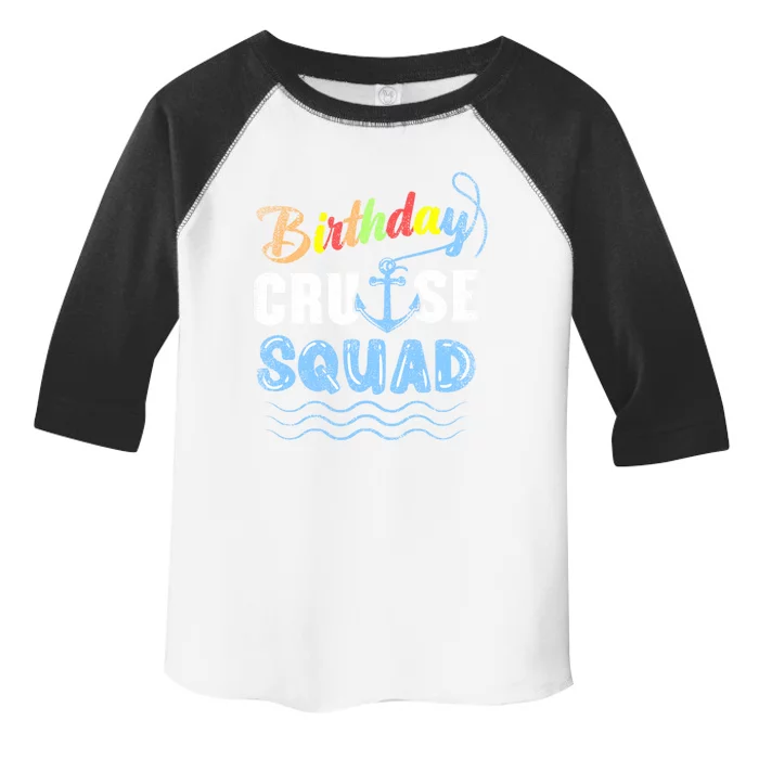 Birthday Cruise Squad Vintage Funny Gift Toddler Fine Jersey T-Shirt