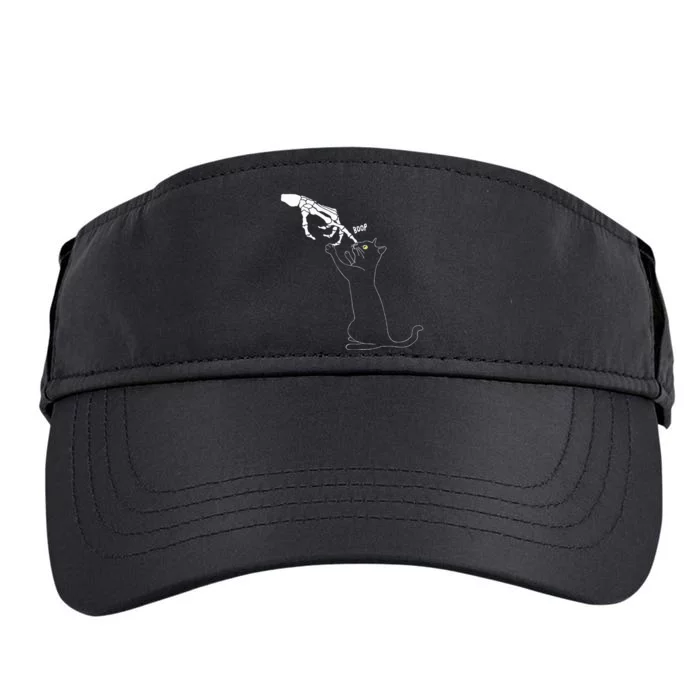 Black Cat Skeleton Hand Boop Cat Nose Adult Drive Performance Visor