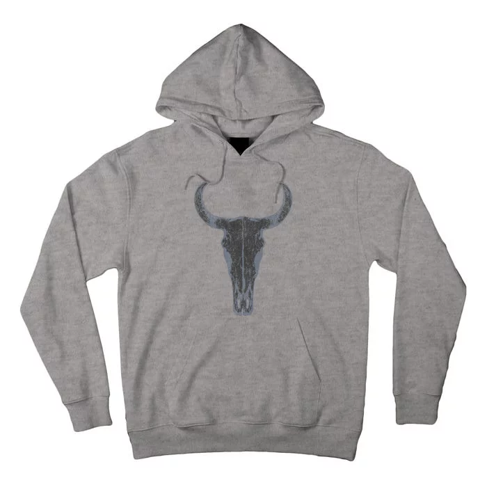 Boho Cow Skull Western Steer Skull Cowgirl Rancher Tall Hoodie