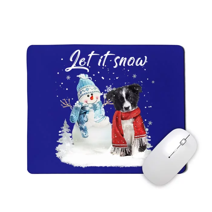 Border Collie Santa Dog Christmas Snow Xmas Pajama Meaningful Gift Mousepad