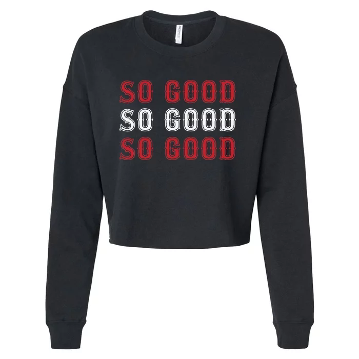 Boston Caroline So Good Cropped Pullover Crew