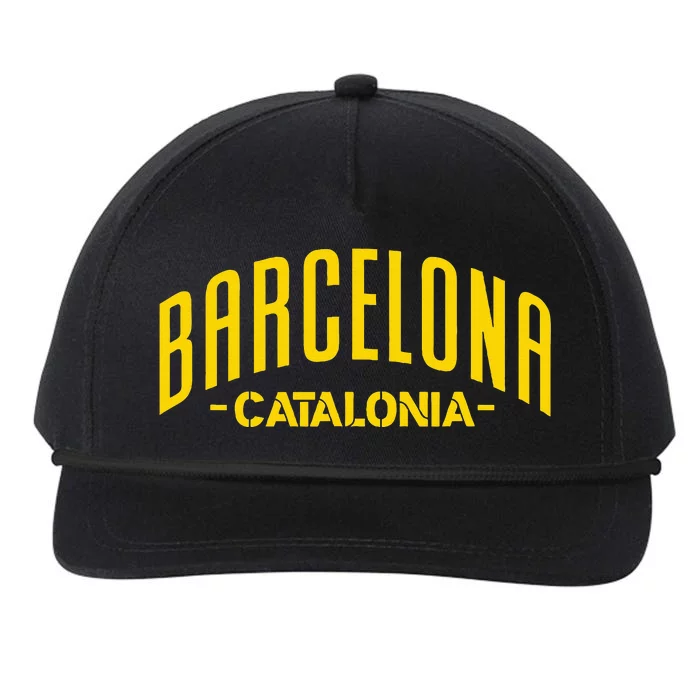 Barcelona Catalonia Spain Souvenir Travel Snapback Five-Panel Rope Hat