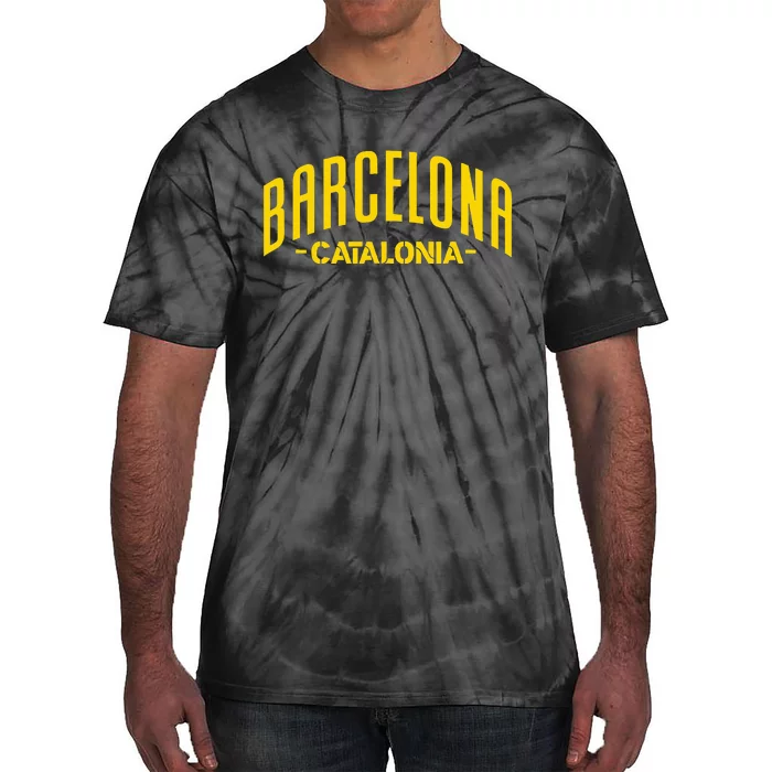 Barcelona Catalonia Spain Souvenir Travel Tie-Dye T-Shirt