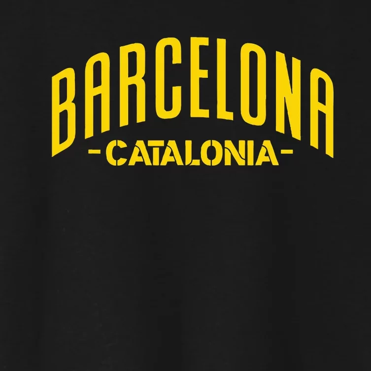 Barcelona Catalonia Spain Souvenir Travel Women's Crop Top Tee