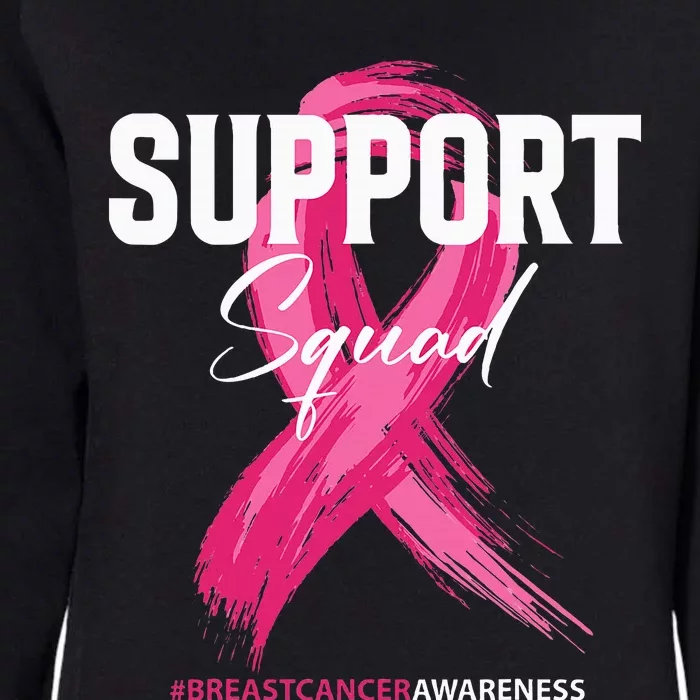 Breast Cancer Support Squad Breast Cancer Awareness Womens California Wash Sweatshirt