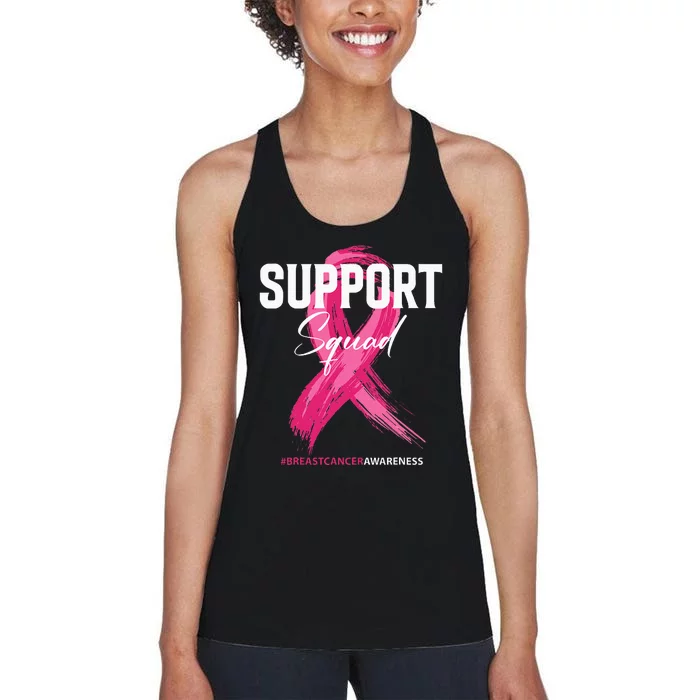 Breast Cancer Support Squad Breast Cancer Awareness Women's Racerback Tank