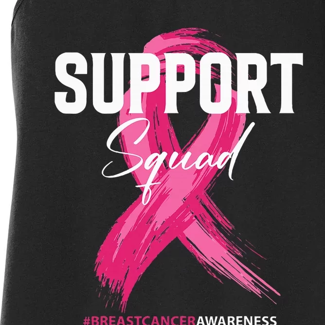 Breast Cancer Support Squad Breast Cancer Awareness Women's Racerback Tank