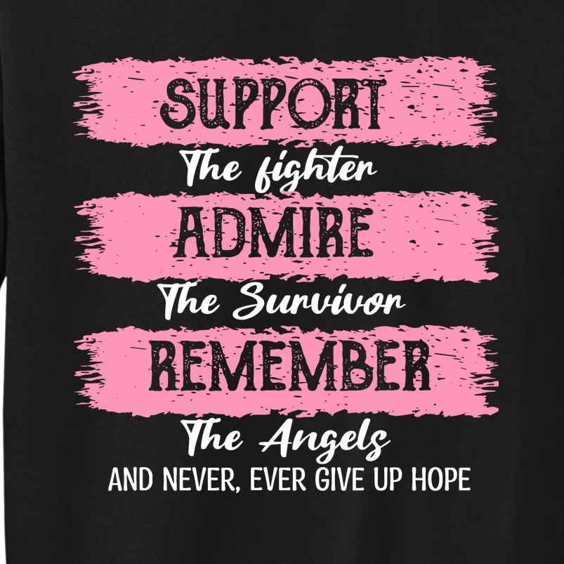 Breast Cancer Support Admire Honor Breast Cancer Awareness Sweatshirt