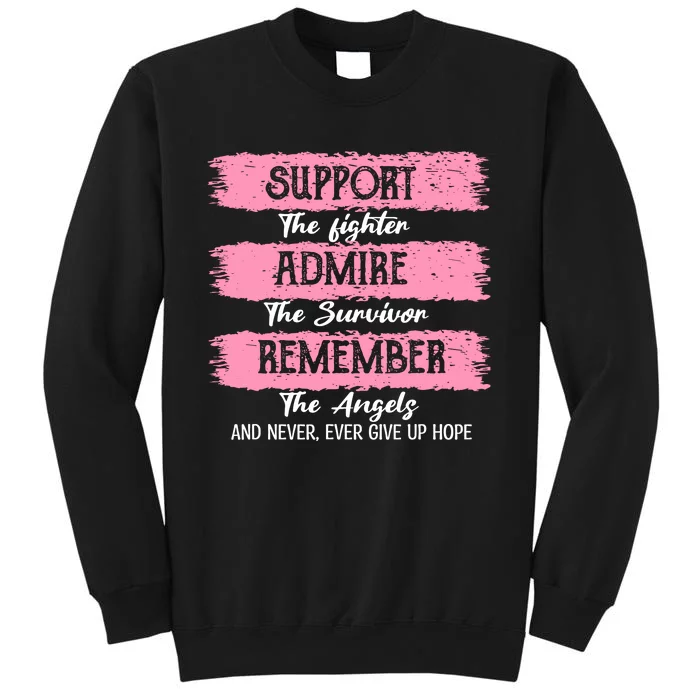 Breast Cancer Support Admire Honor Breast Cancer Awareness Sweatshirt