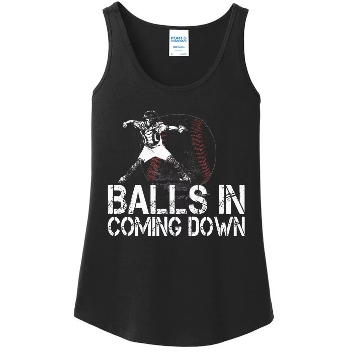 Baseball Catcher Softball Catcher Baseball Fan Ladies Essential Tank