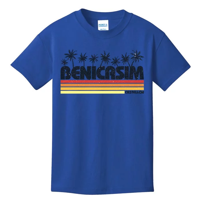 Benicasim Castellon Spain Retro Tourism Great Gift Kids T-Shirt