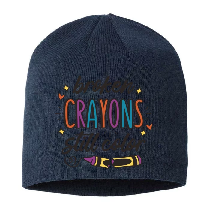 Broken Crayons Still Color 8 1/2in Sustainable Knit Beanie