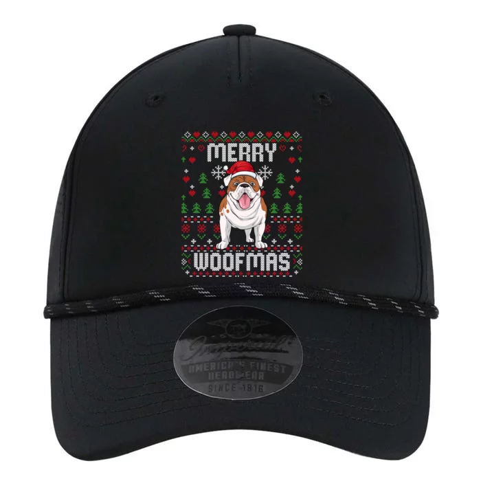 Bulldog Christmas Sweater Ugly Xmas Merry Woofmas Cool Gift Performance The Dyno Cap