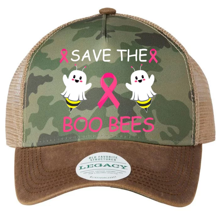 Breast Cancer Save The Boo Bees Halloween Legacy Tie Dye Trucker Hat