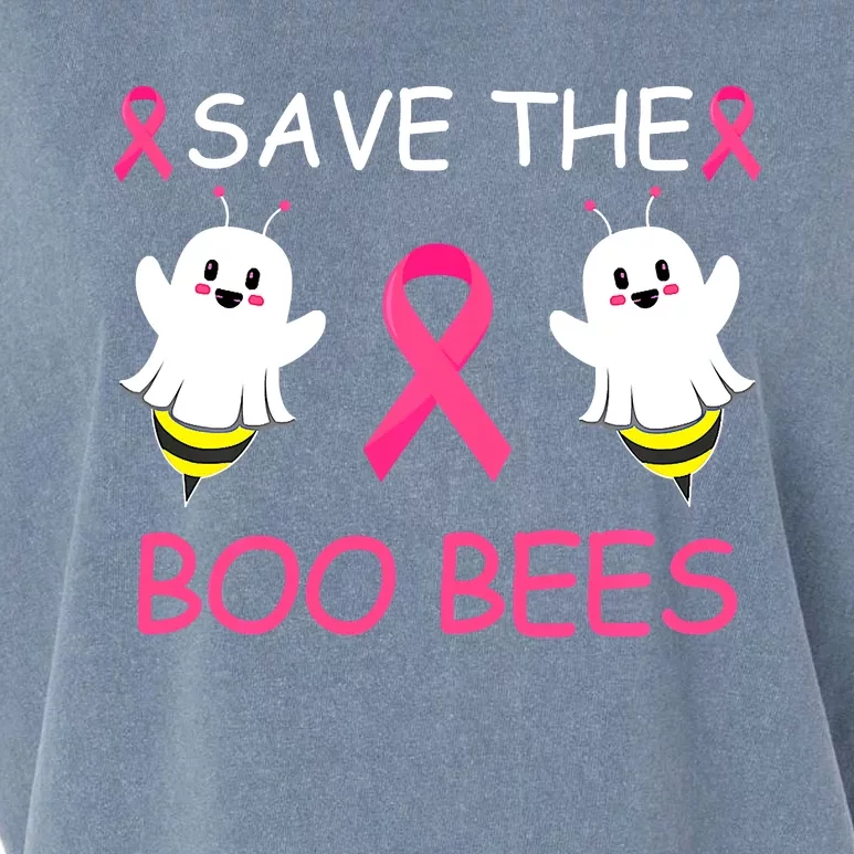 Breast Cancer Save The Boo Bees Halloween Garment-Dyed Women's Muscle Tee