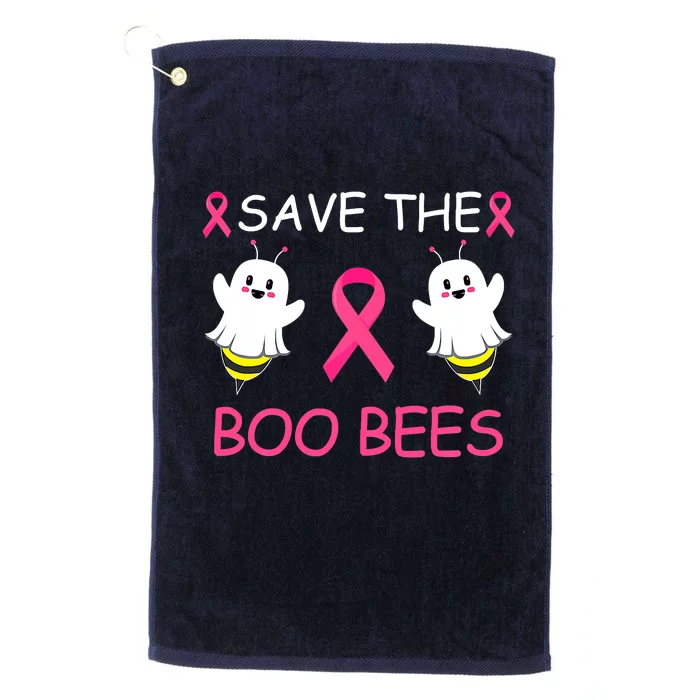 Breast Cancer Save The Boo Bees Halloween Platinum Collection Golf Towel