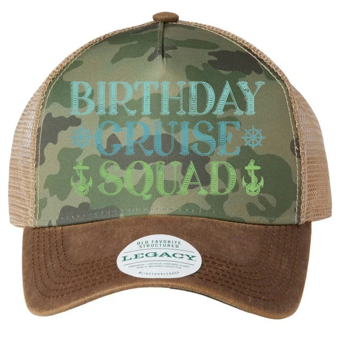 Birthday Cruise Squad Cruising Trip Party Vacation Birthday Legacy Tie Dye Trucker Hat