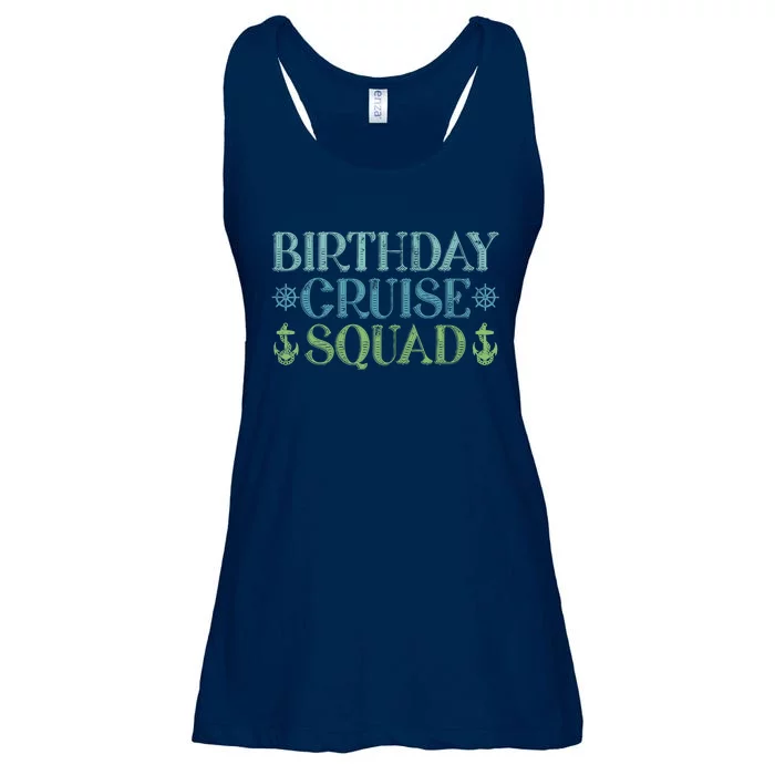 Birthday Cruise Squad Cruising Trip Party Vacation Birthday Ladies Essential Flowy Tank