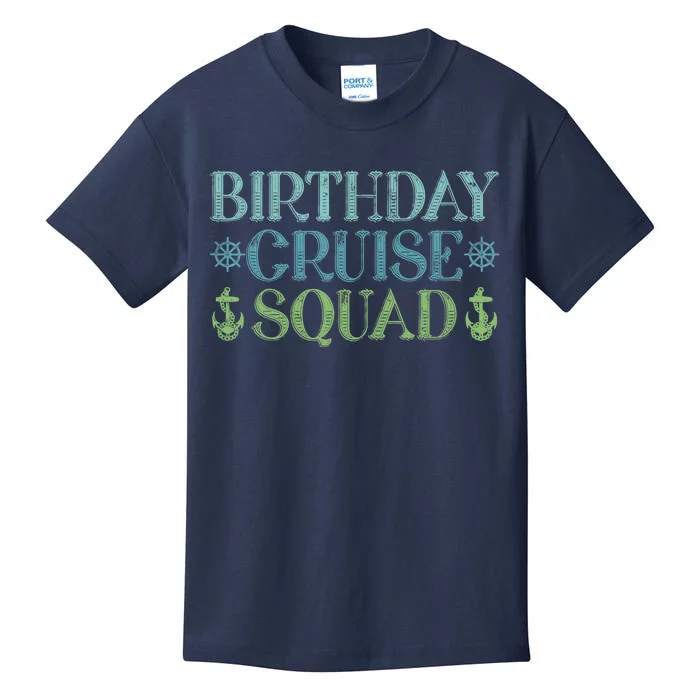 Birthday Cruise Squad Cruising Trip Party Vacation Birthday Kids T-Shirt