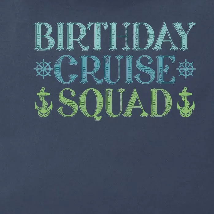 Birthday Cruise Squad Cruising Trip Party Vacation Birthday Zip Tote Bag