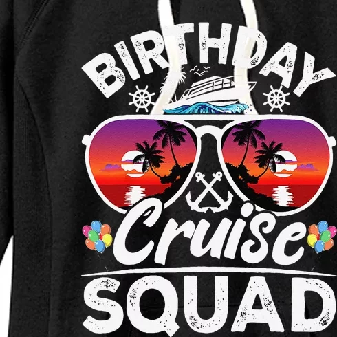 Birthday Cruise Squad Cruise Ship Party Group Vacation Trip Women's Fleece Hoodie