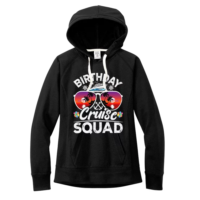 Birthday Cruise Squad Cruise Ship Party Group Vacation Trip Women's Fleece Hoodie