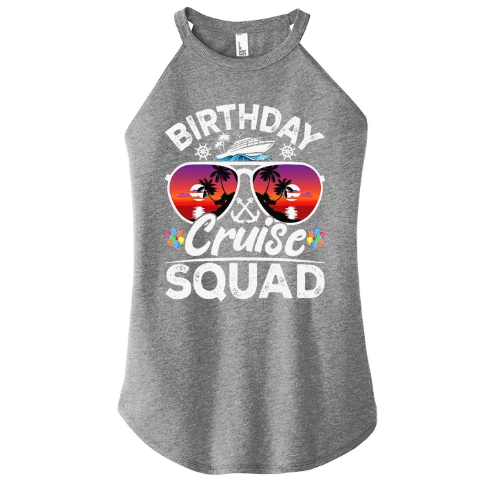 Birthday Cruise Squad Cruise Ship Party Group Vacation Trip Women’s Perfect Tri Rocker Tank