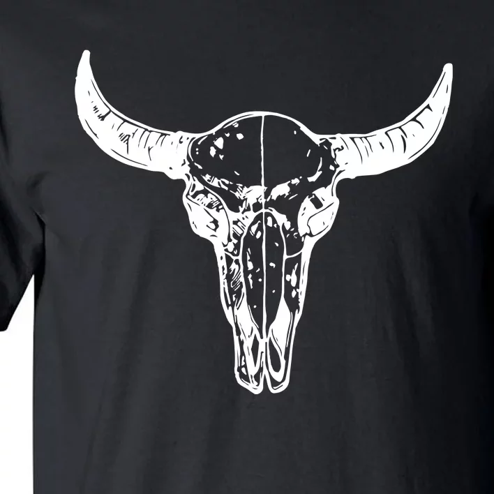 Boho Cow Skull Wild West Western Tall T-Shirt