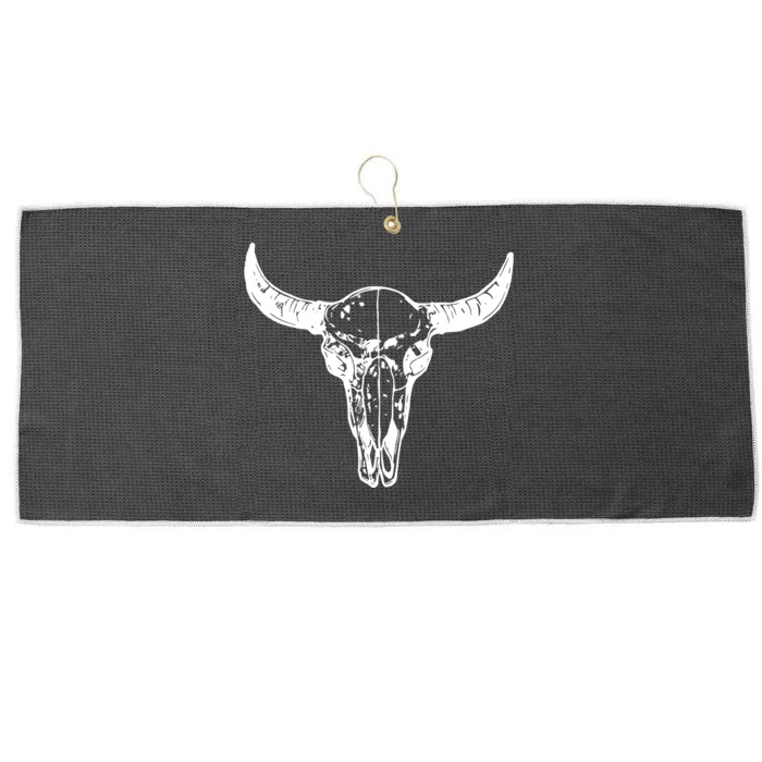 Boho Cow Skull Wild West Western Large Microfiber Waffle Golf Towel