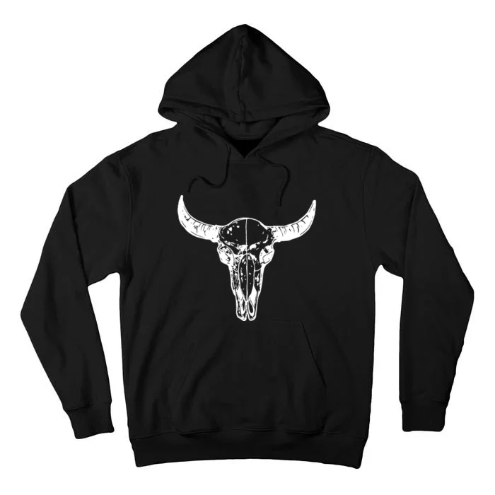 Boho Cow Skull Wild West Western Tall Hoodie