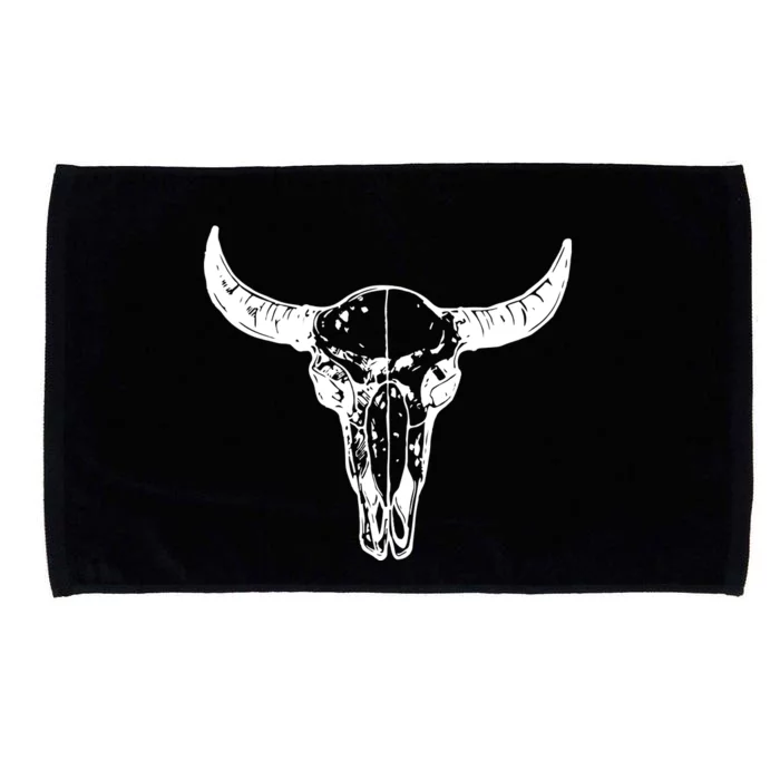 Boho Cow Skull Wild West Western Microfiber Hand Towel