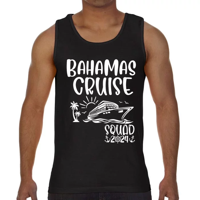 Bahamas Cruise Squad 2024 Bahamas Holiday Family Matching Comfort Colors® Tank Top