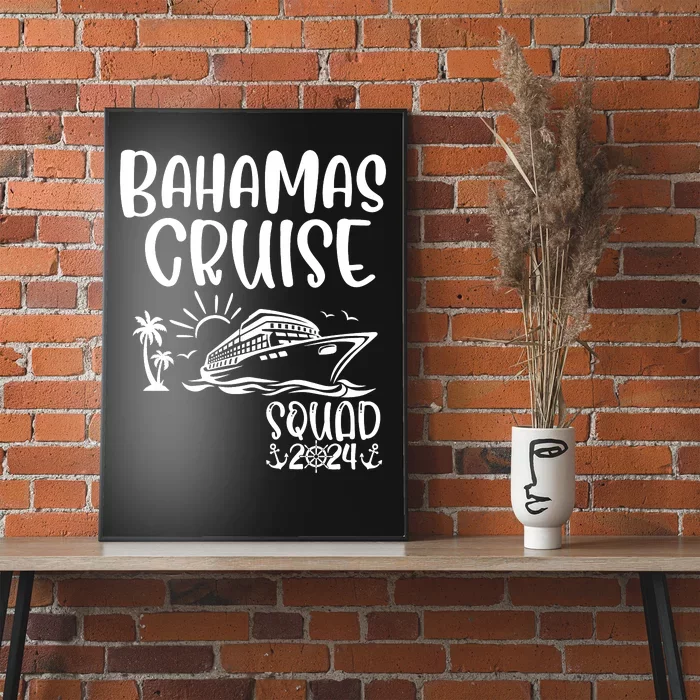 Bahamas Cruise Squad 2024 Bahamas Holiday Family Matching Poster