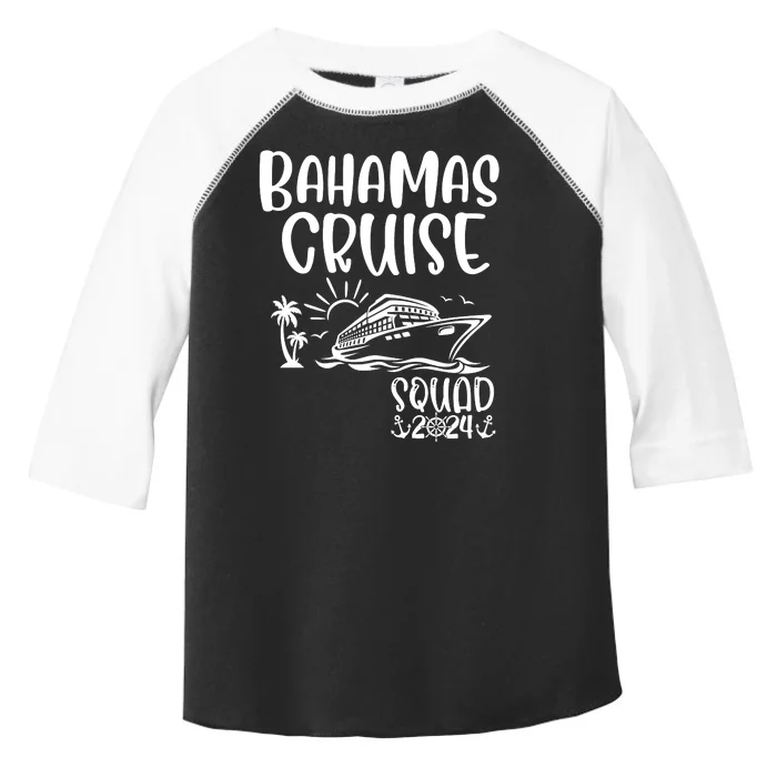 Bahamas Cruise Squad 2024 Bahamas Holiday Family Matching Toddler Fine Jersey T-Shirt