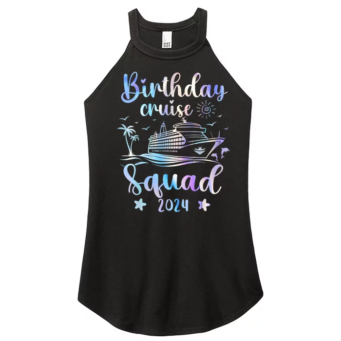 Birthday Cruise Squad 2024 Cruising Party Cruise Birthday Women’s Perfect Tri Rocker Tank