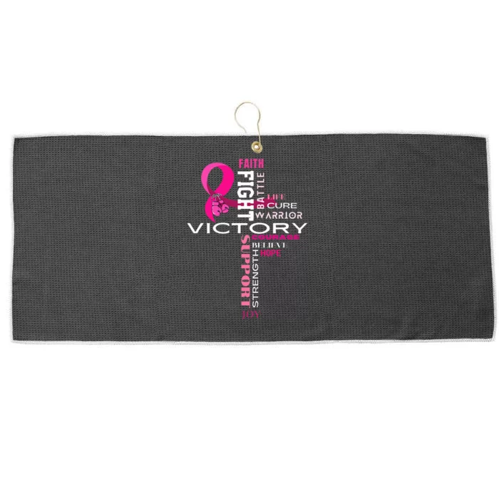 Breast Cancer Survivor Fighter Large Microfiber Waffle Golf Towel