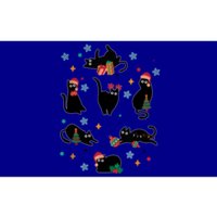 Black Cat Santa Ugly Christmas Xmas Cool Gift Bumper Sticker