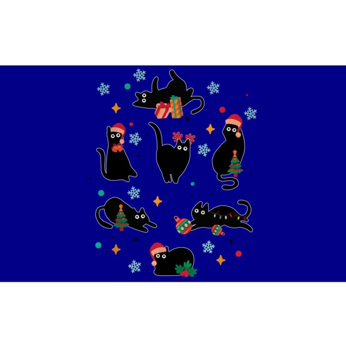 Black Cat Santa Ugly Christmas Xmas Cool Gift Bumper Sticker