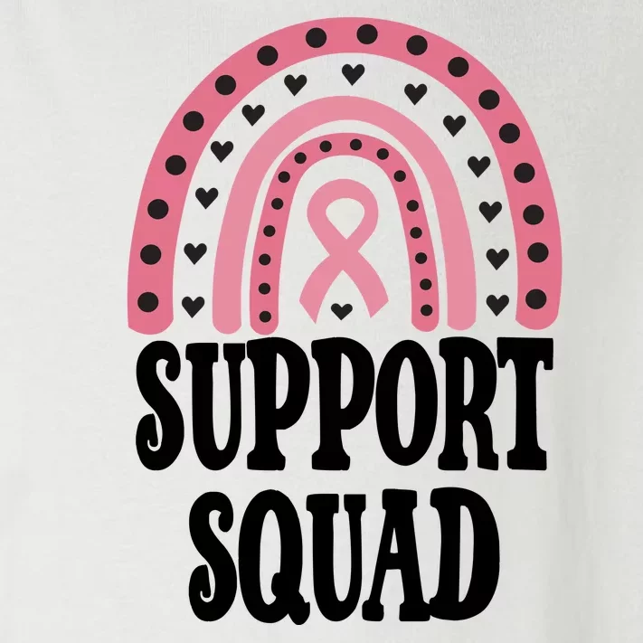 Breast Cancer Support Squad Rainbow Ribbon Toddler Long Sleeve Shirt