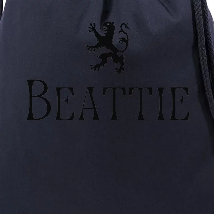 Beattie Clan Scottish Family Name Scotland Heraldry Drawstring Bag